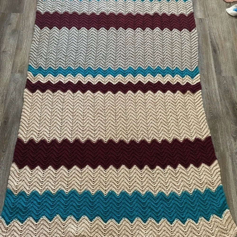 Handmade Afghan Grandma‎ Core Throw Blanket